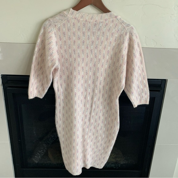 La Fee Maraboutee Women's Coquette Knit Mini Dress France Wool Angora Romantic S - Picture 6 of 14